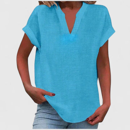 Xavinah | Comfortable V - Neck Blouse - Luna Hampton