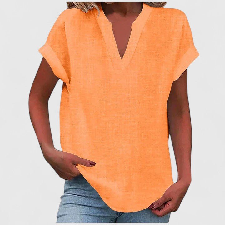 Xavinah | Comfortable V - Neck Blouse - Luna Hampton