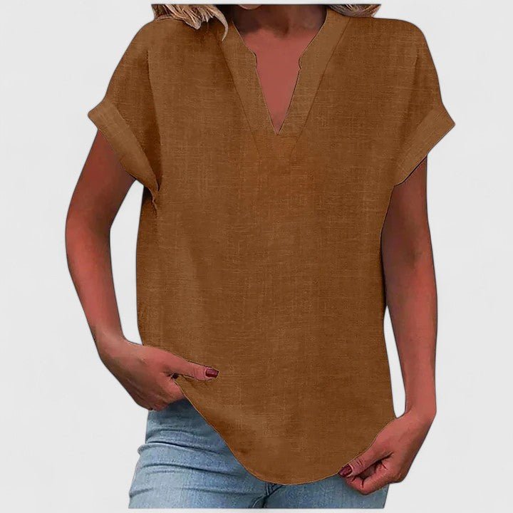 Xavinah | Comfortable V - Neck Blouse - Luna Hampton