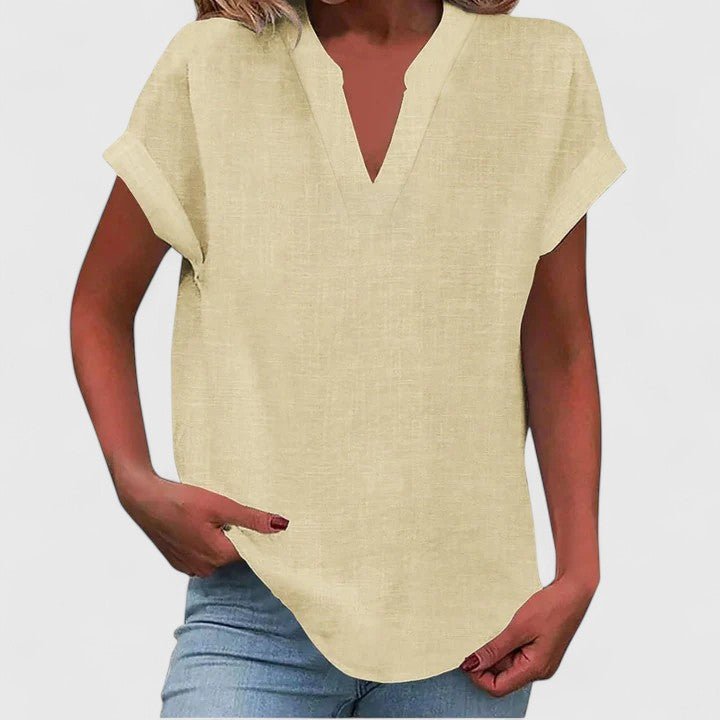 Xavinah | Comfortable V - Neck Blouse - Luna Hampton