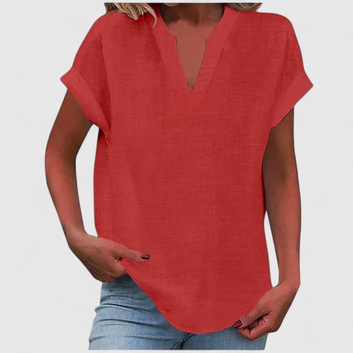 Xavinah | Comfortable V - Neck Blouse - Luna Hampton