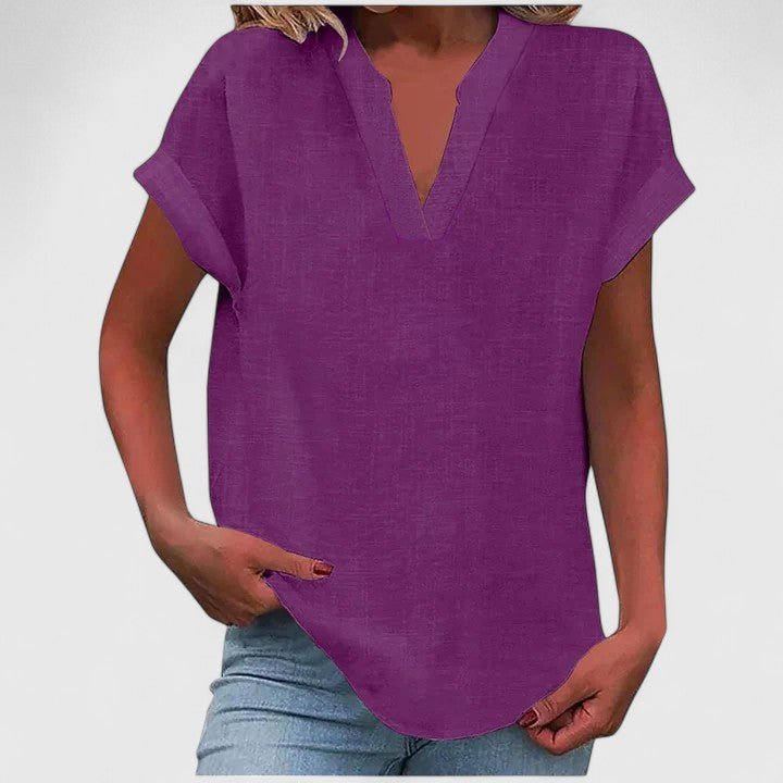Xavinah | Comfortable V - Neck Blouse - Luna Hampton