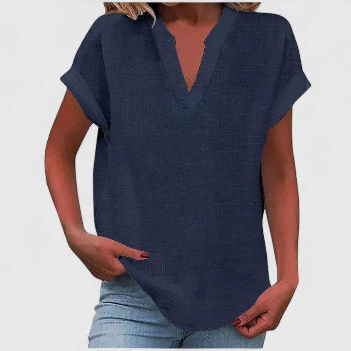 Xavinah | Comfortable V - Neck Blouse - Luna Hampton