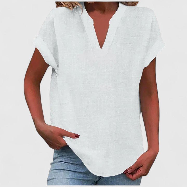 Xavinah | Comfortable V - Neck Blouse - Luna Hampton