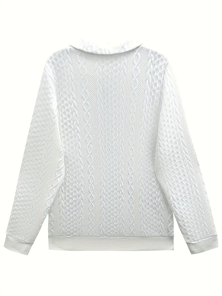 YANNA | Elegant Zip Pocket Sweatshirt - Ciara & Fiona