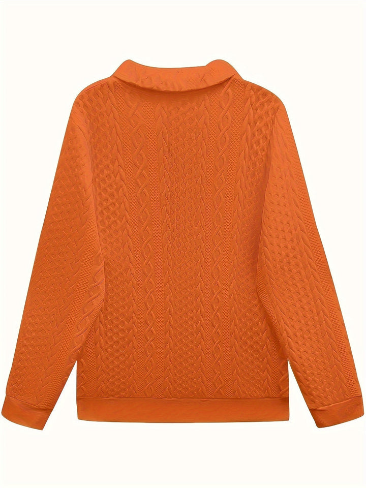 YANNA | Elegant Zip Pocket Sweatshirt - Ciara & Fiona