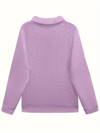 YANNA | Elegant Zip Pocket Sweatshirt - Ciara & Fiona