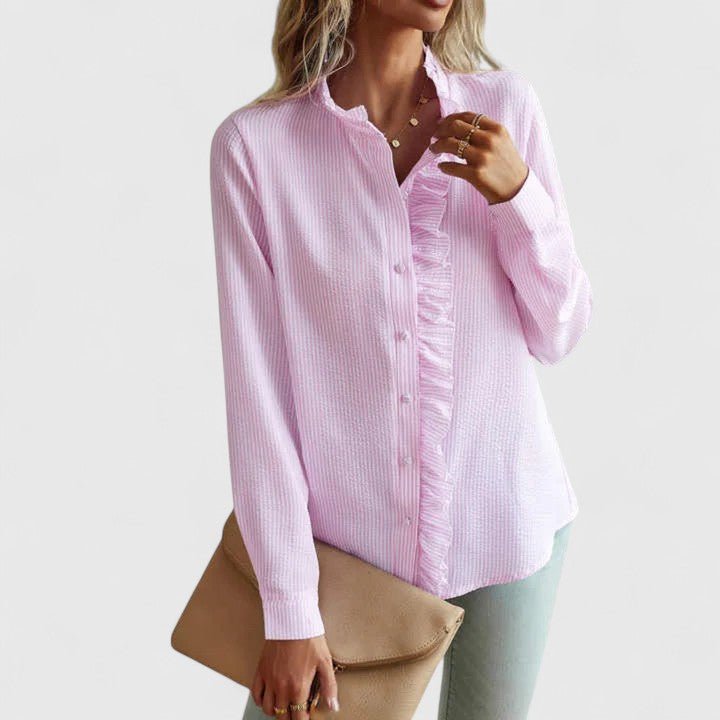 Yasmine | Sophisticated Long Sleeve Blouse - Luna Hampton