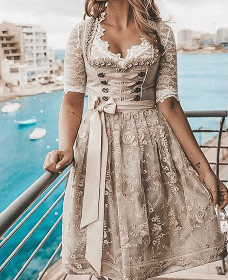 Yianna | Elegant Dirndl Dress - Ciara & Fiona