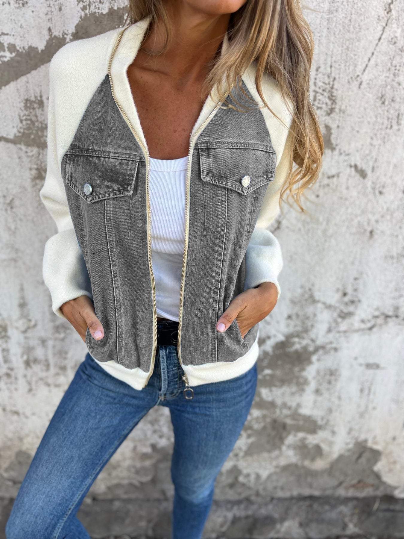 Zaria | Stylish Denim Jacket - Ciara & Fiona