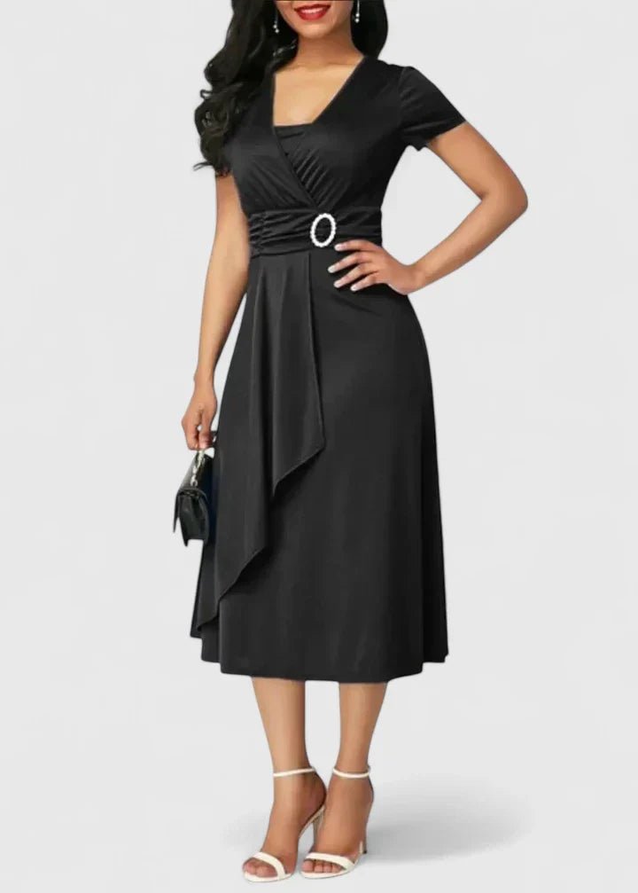 Zhyrelle | Elegant Midi Dress - Luna Hampton