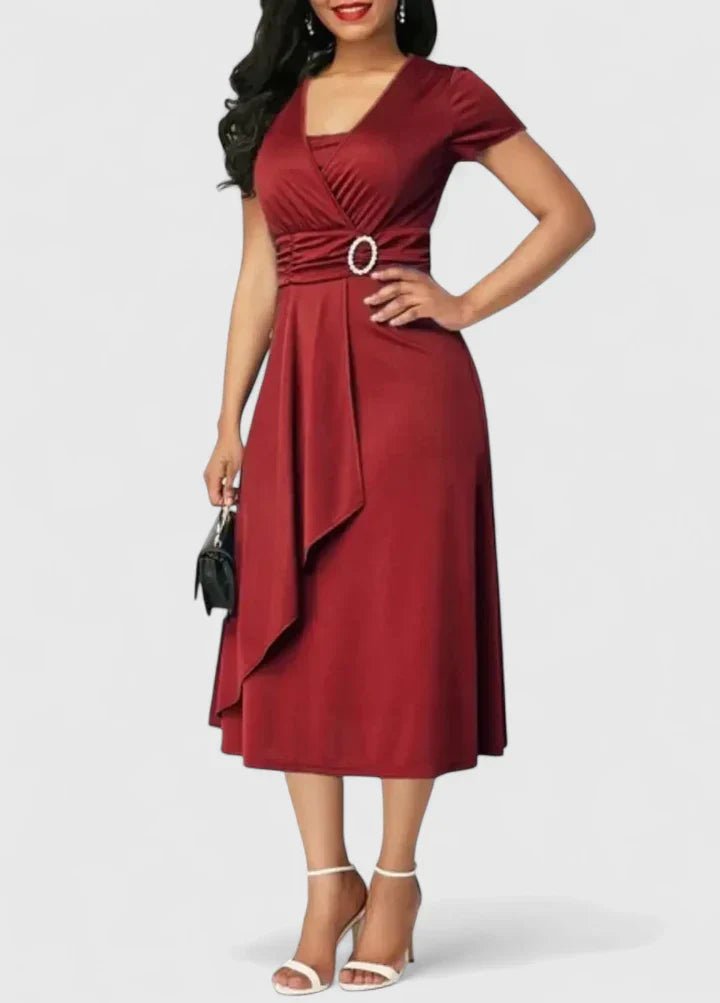 Zhyrelle | Elegant Midi Dress - Luna Hampton