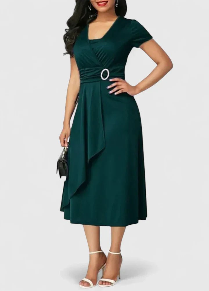 Zhyrelle | Elegant Midi Dress - Luna Hampton