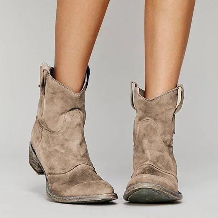 ZINNY | Vintage Western Ankle Boots - Ciara & Fiona